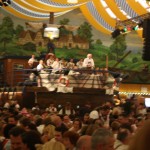 Inside one of the Oktoberfest tents