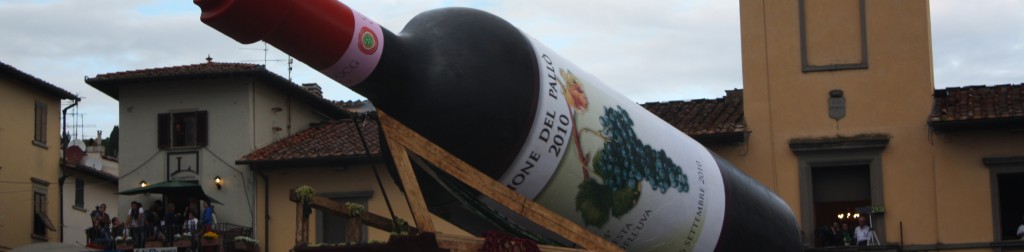 Bottle of Wine on a float